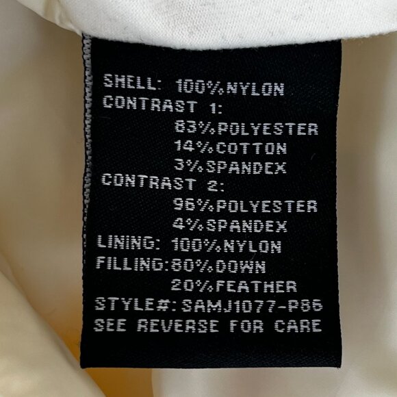 BE BY BLANC NOIR QUILTED ASYMMETRICAL DOWN PUFFER VEST Women’s sz M White - Picture 7 of 9